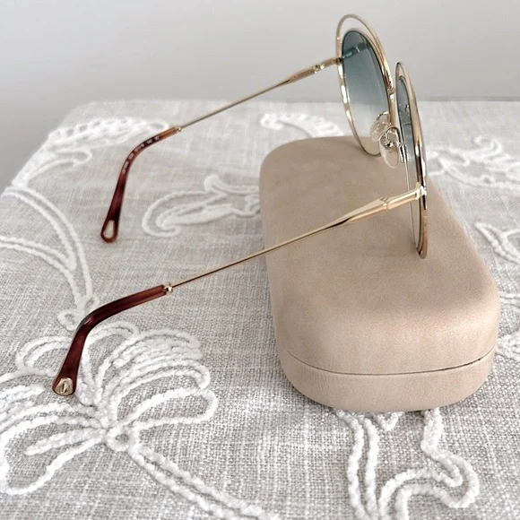 Chloe Authentic NWOT CE169S Sunglasses with Multicolor Accents,Tan Case & COA - Picture 10 of 11